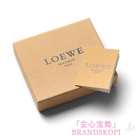 ロエベ/LOEWE/ レザーカードケース/10330-f16-1398 /ブラック×ダークレッド