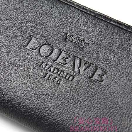 ロエベ/LOEWE/ ラウンドファスナー長財布[小銭入れ付き] /ブラック17679-f13-1100