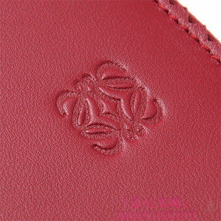 ロエベ/LOEWE/ ラウンドファスナー長財布[小銭入れ付き]ワインレッド×ピンク×ミッドナイト18281-f13-7400