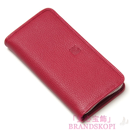 ロエベ/LOEWE/ ラウンドファスナー 長財布[小銭入れ付き]/ 11395-f13-7400 /ROJO LIPSTICK