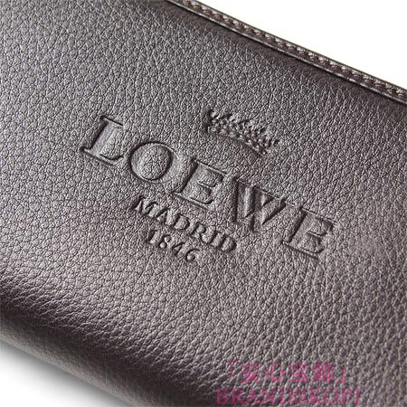 ロエベ/LOEWE/ ラウンドファスナー長財布[小銭入れ付き] /ダークブラウン17679-f13-3110