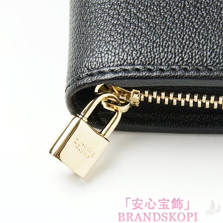 ロエベ/LOEWE/ ラウンドファスナー 長財布[小銭入れ付き]/AMAZONA 20120314 /ブラック×レッド11395-f13-1100