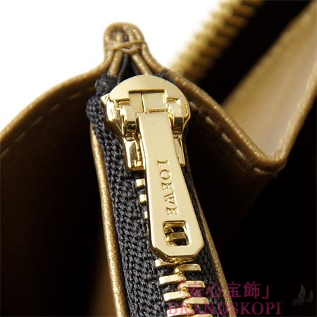 ロエベ/LOEWE/ ラウンドファスナー長財布[小銭入れ付き]/11830-f13-9308 /ゴールド
