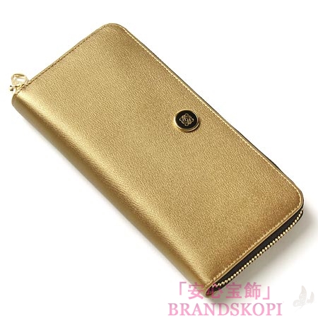 ロエベ/LOEWE/ ラウンドファスナー長財布[小銭入れ付き]/11830-f13-9308 /ゴールド