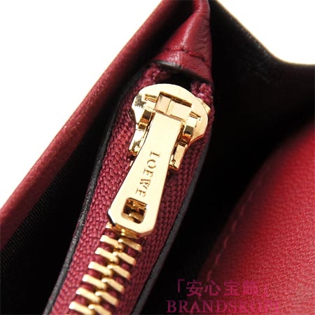 ロエベ/LOEWE/ 長財布[小銭入れ付き]/10330-978-1398 /ブラック×ダークレッド