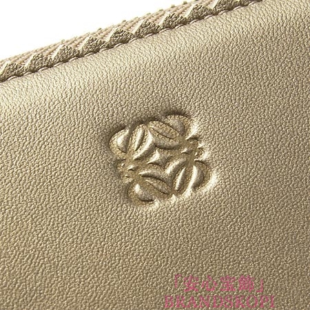 ロエベ/LOEWE/ ラウンドファスナー 長財布[小銭入れ付き]/18281-f13-8156 /ゴールド×ブラック