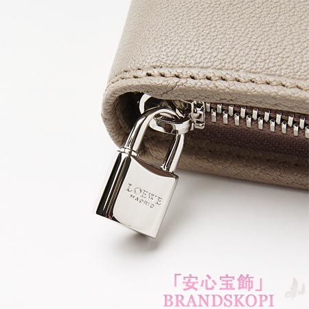 ロエベ/LOEWE/ ラウンドファスナー 長財布[小銭入れ付き]/11395-f13-1190 /ベージュ×ラヴェンダー
