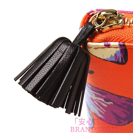 ロエベ/LOEWE/ ラウンドファスナー長財布[小銭入れ付き]/Loewe Napa /オレンジ14782-f13-9100