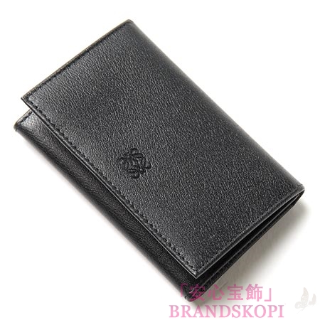 ロエベ/LOEWE/ レザーカードケースブラック10330-f16-1100