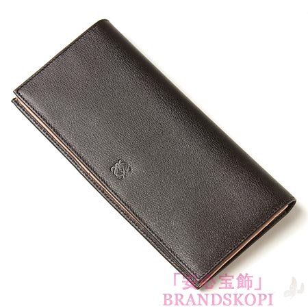 ロエベ/LOEWE/ 長財布[小銭入れ付き]ダークブラウン×ナチュラルベージュ 10330-978-3127