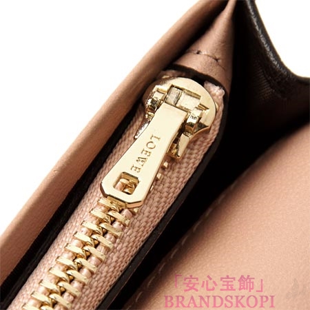 ロエベ/LOEWE/ 長財布[小銭入れ付き]ダークブラウン×ナチュラルベージュ 10330-978-3127