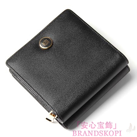 ロエベ/LOEWE/ ２つ折り財布[小銭入れ付き]ブラック11830-f15-1100