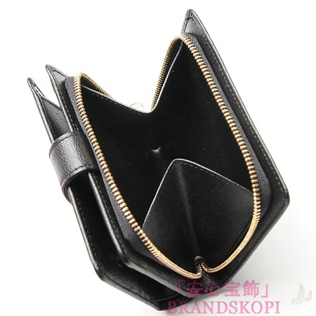 ロエベ/LOEWE/ ２つ折り財布[小銭入れ付き]ブラック11830-f15-1100
