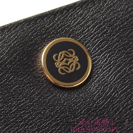 ロエベ/LOEWE/ ２つ折り財布[小銭入れ付き]ブラック11830-f15-1100