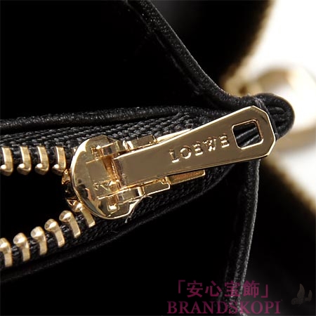 ロエベ/LOEWE/ ラウンドファスナー 長財布[小銭入れ付き]グレー×ブラック16880-f13-1100