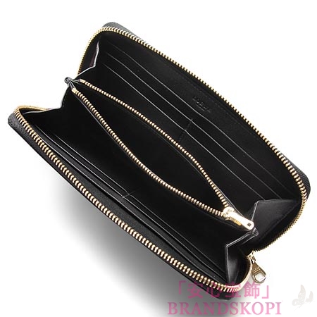 ロエベ/LOEWE/ ラウンドファスナー 長財布[小銭入れ付き]グレー×ブラック16880-f13-1100