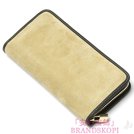 ロエベ/LOEWE/ ラウンドファスナー 長財布[小銭入れ付き]ORO×MARRON 11361-f13-8132