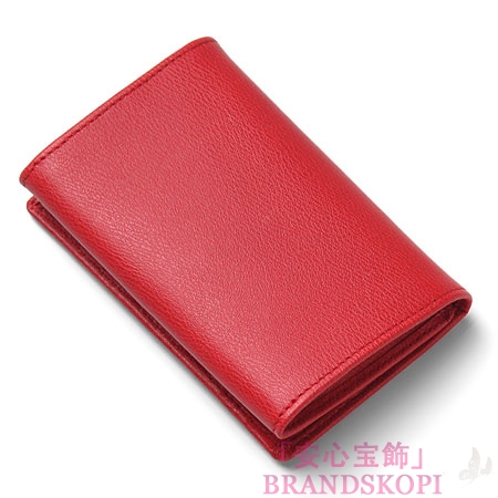 ロエベ/LOEWE/ レザーカードケース/Anagram Signature /レッド11830-f16-7100