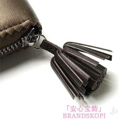 ロエベ ラウンドファスナー 長財布[小銭入れ付き]ブロンズ×ブラック18286-f13-3640