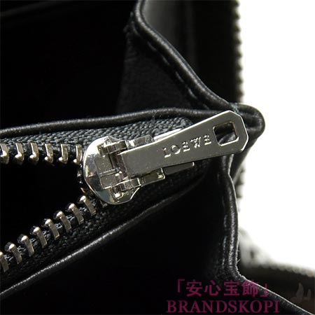 ロエベ ラウンドファスナー 長財布[小銭入れ付き]ブロンズ×ブラック18286-f13-3640