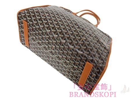 ゴヤール(GOYARD) HARDY PM　トートバッグ（ブラック×ブラウン） HARDY-PM03-NOIR-GOLD
