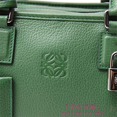 ロエベ/LOEWE/ レザーハンドバッグ/AMAZONA28/アマソナ28 /フォレストグリーン35235-a03-4290