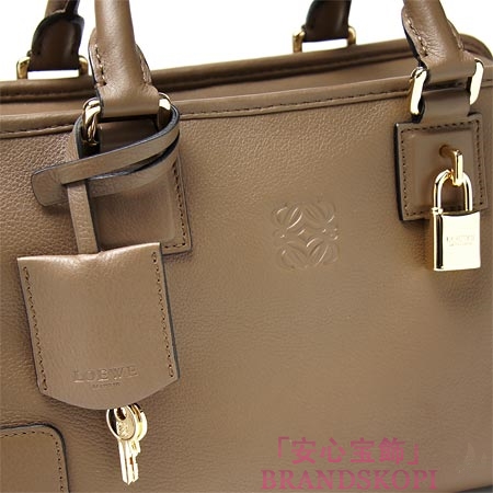 ロエベ/LOEWE/ レザーハンドバッグ/AMAZONA28/35279-a03-2270 /ミンクブラウン