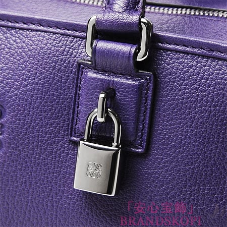ロエベ/LOEWE/ レザーハンドバッグ/AMAZONA28/アマソナ28 /ヴァイオレット35235-a03-6120