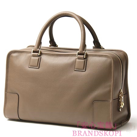 ロエベ/LOEWE/ レザーハンドバッグ/AMAZONA/アマソナ /ミンクブラウン35279-a22-2270