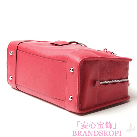 ロエベ/LOEWE/ レザーハンドバッグ/AMAZONA/アマソナ /リップスティックレッド35235-a22-7400
