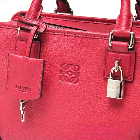 ロエベ/LOEWE/ レザーハンドバッグ/AMAZONA28/アマソナ28 /レッド35235-a03-7400
