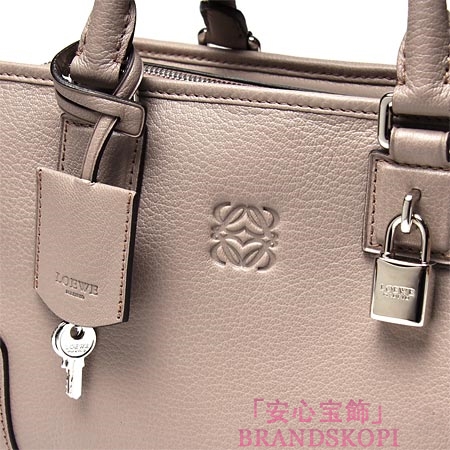 ロエベ/LOEWE/ レザーハンドバッグ/AMAZONA28/35235-a03-1190 /アッシュグレー