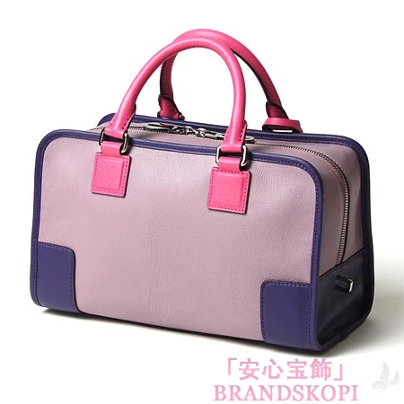 ロエベ/LOEWE/ レザーハンドバッグ/35235-aa03-6182 /ライラック×マゼンタ