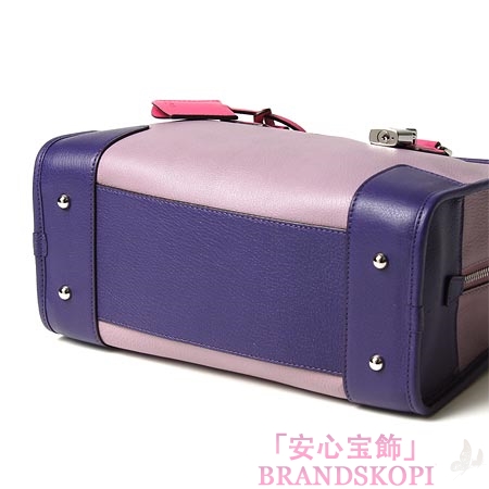 ロエベ/LOEWE/ レザーハンドバッグ/35235-aa03-6182 /ライラック×マゼンタ