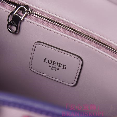 ロエベ/LOEWE/ レザーハンドバッグ/35235-aa03-6182 /ライラック×マゼンタ