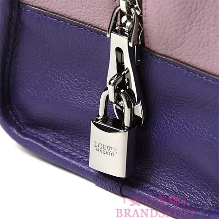 ロエベ/LOEWE/ レザーハンドバッグ/35235-aa03-6182 /ライラック×マゼンタ