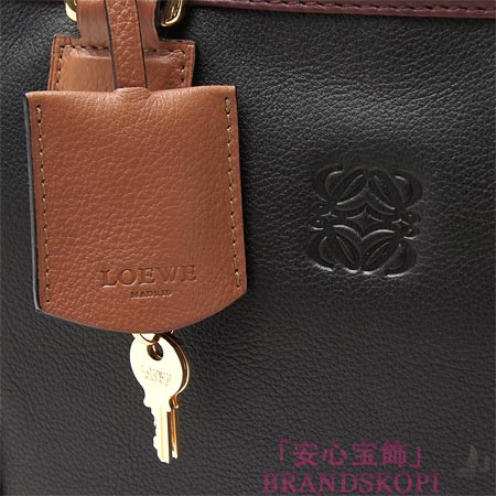 ロエベ/LOEWE/ ハンドバッグ/35264aa03-0007-1319 /ブラック/チェスナット