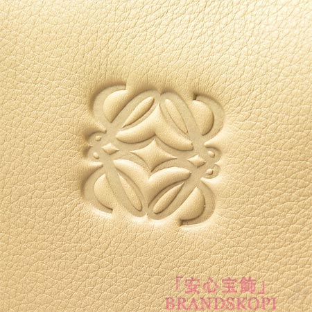 ロエベ/LOEWE/ レザーハンドバッグ/AMAZONA/アマソナ /イエローベージュ×ベージュ×ブラック35269-a22-8178