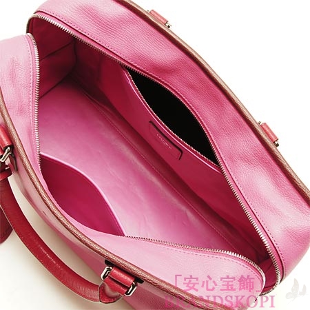 ロエベ/LOEWE/ レザーハンドバッグ/35235-a22-7395 /マゼンタ×ボルドー