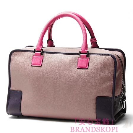 ロエベ/LOEWE/ レザーハンドバッグ/35235-a22-6182 /ライラック×マゼンタ