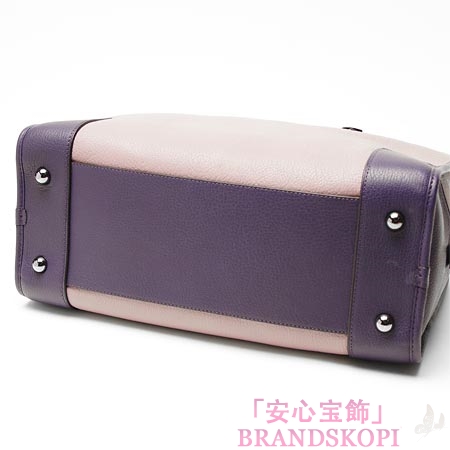 ロエベ/LOEWE/ レザーハンドバッグ/35235-a22-6182 /ライラック×マゼンタ