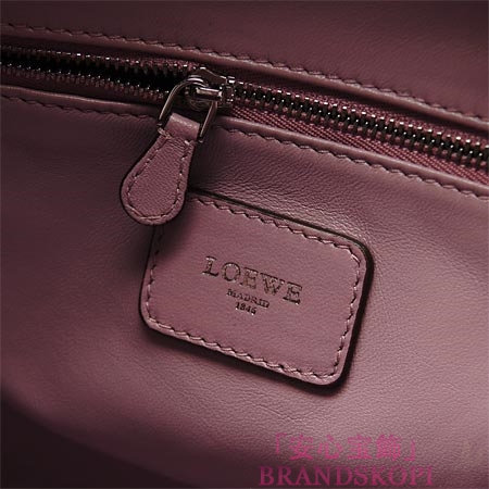 ロエベ/LOEWE/ レザーハンドバッグ/35235-a22-6182 /ライラック×マゼンタ