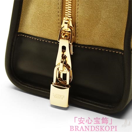 ロエベ/LOEWE/ レザーハンドバッグ/38661-a03-8174 /ゴールド×マゼンタ