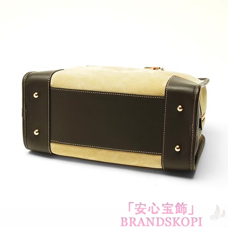 ロエベ/LOEWE/ レザーハンドバッグ/38661-a03-8174 /ゴールド×マゼンタ