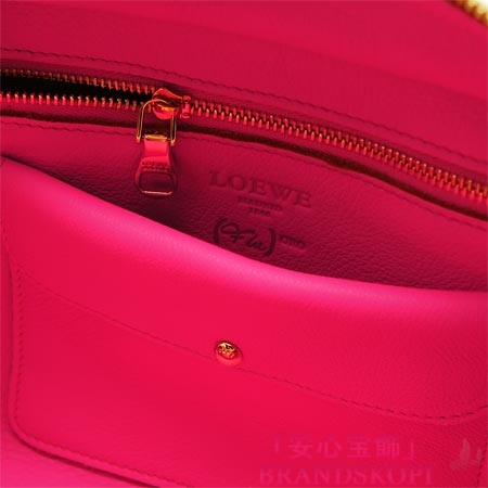ロエベ/LOEWE/ レザーハンドバッグ/38661-a03-8174 /ゴールド×マゼンタ