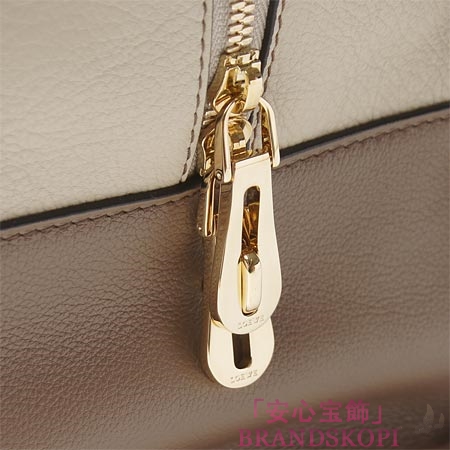 ロエベ/LOEWE/ レザーハンドバッグ/AMAZONA/アマソナ /ストーンベージュ×ダークレッド×ブラウン35262-a22-2631