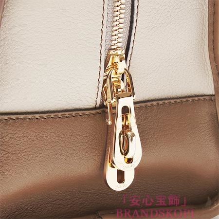 ロエベ/LOEWE/ レザーハンドバッグ/AMAZONA28/アマソナ28 /ストーンベージュ×ダークレッド×ブラウン35262-a03-2631