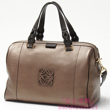 ロエベ/LOEWE/ レザーハンドバッグ（２ＷＡＹ仕様）/31626-f24-3240-13ss /ブロンズ