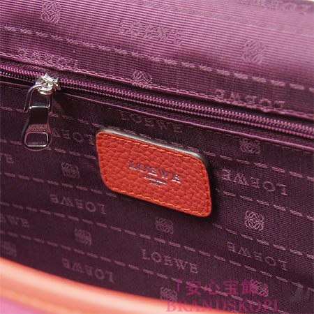 ロエベ/LOEWE/ レザーハンドバッグ/32984-bc81-7347 /マゼンタ/コーラル
