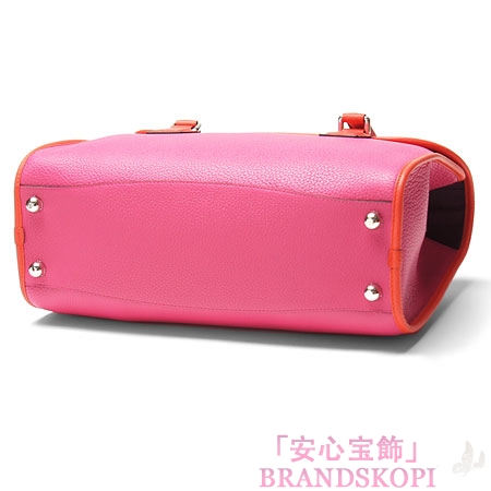 ロエベ/LOEWE/ レザーハンドバッグ/32984-bc81-7347 /マゼンタ/コーラル
